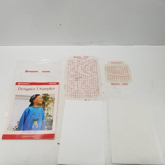 Husqvarna Viking Designer I Sampler Sewing Embroidery MachineTemplates  Original - Picture 1 of 11